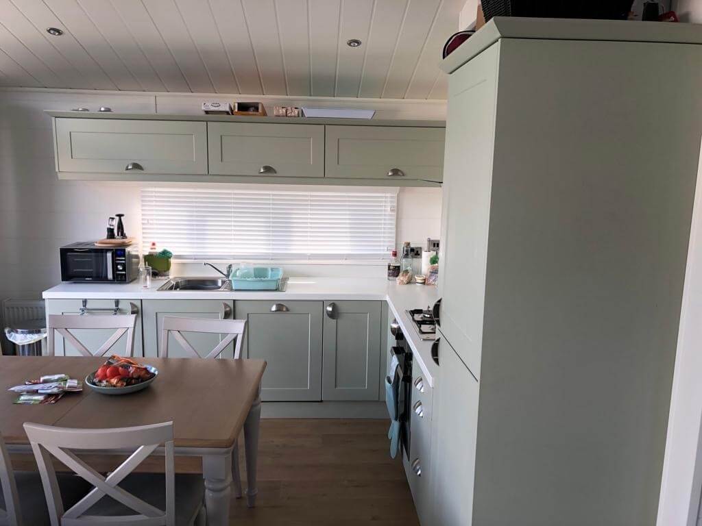Painted kitchen in Abersoch North Wales